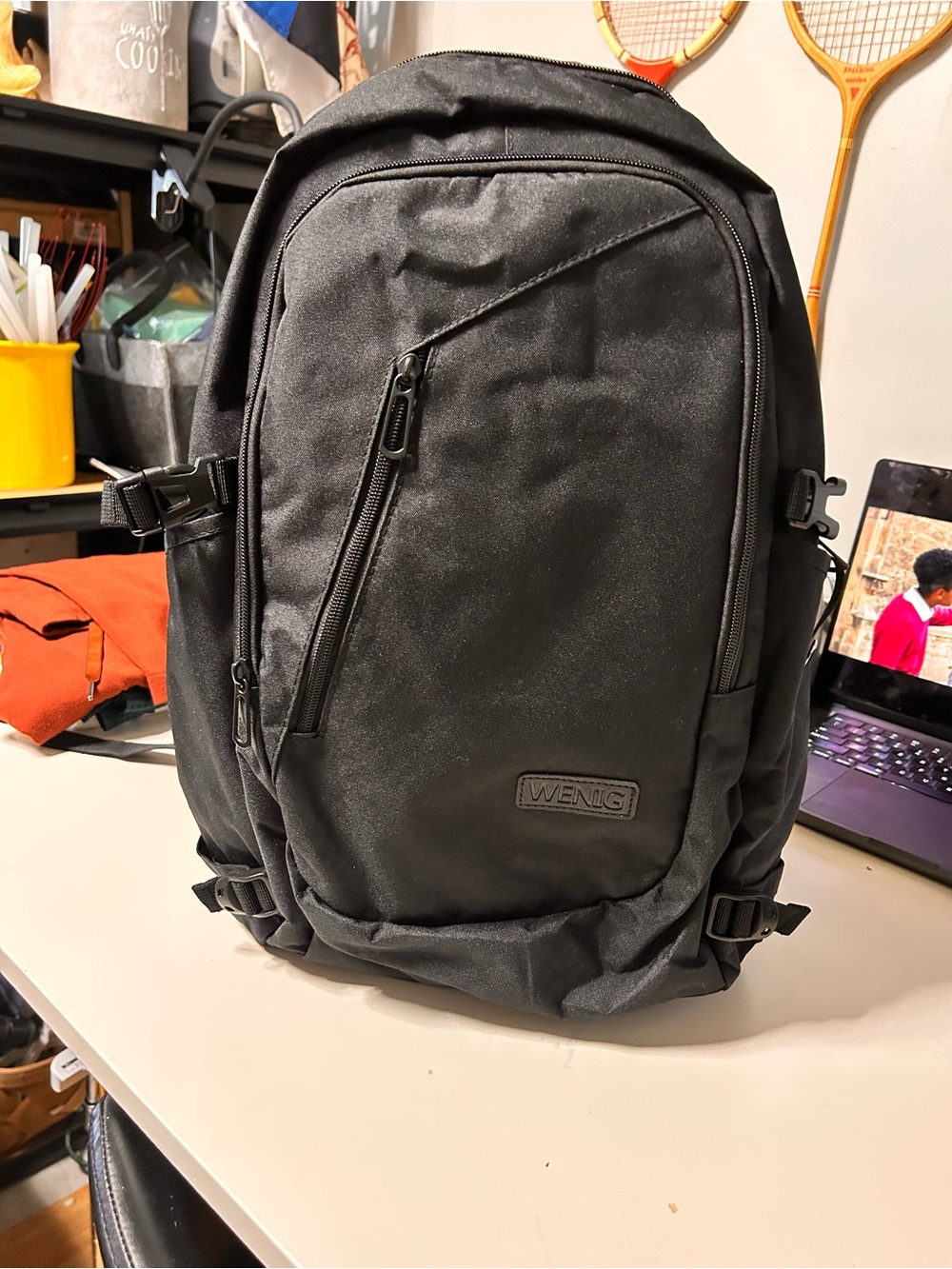 WENIG Black Travel & Commuter Backpack - Picture 4 of 9